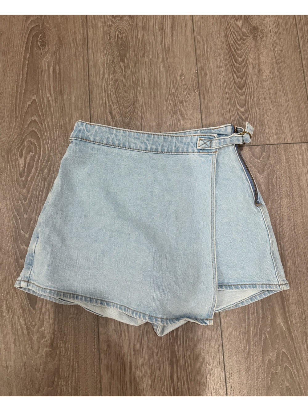 ROLLA'S Light Blue Denim Wrap Shorts